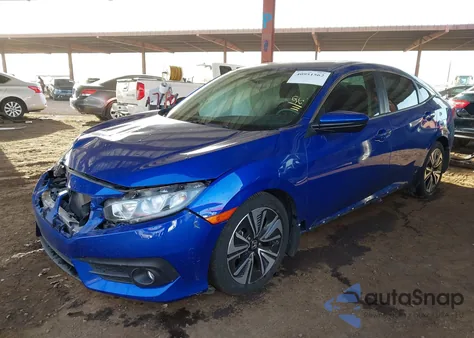 2018 Honda Civic Ex-T from USA, damaged, VIN JHMFC1F3XJX041493